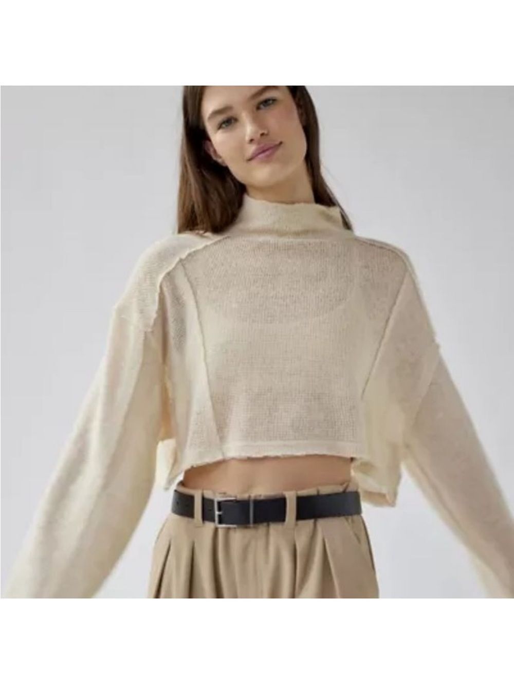 Urban Outfitters Jac sheer cropped sweater